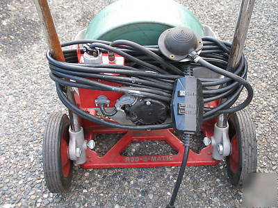 Spartan 100 with dial-a-cable power feed drain snake