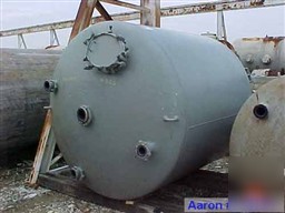 Used:pfaudler glass lined receiver, 2000 gallon, vertic