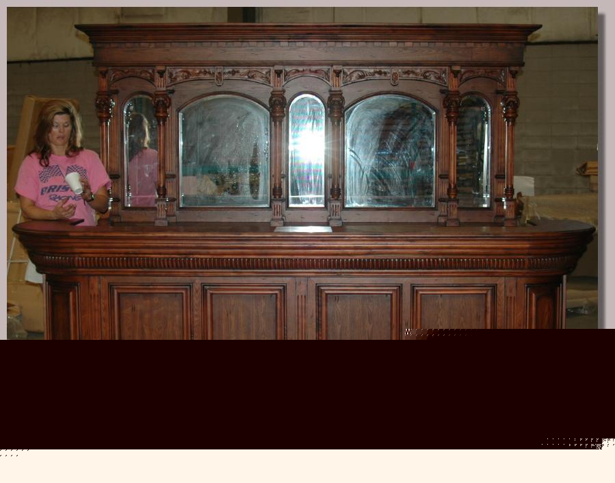 Victorian antique styl tavern bar font back walnut 8FT