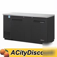 23 cu ft. black vinyl exterior back bar beverage cooler