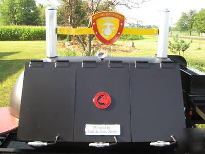 Bbq smoker trailer portable pit hog cooker 250 gallon