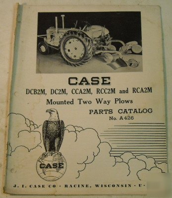 Case 1950 mounted two way plows parts catalog