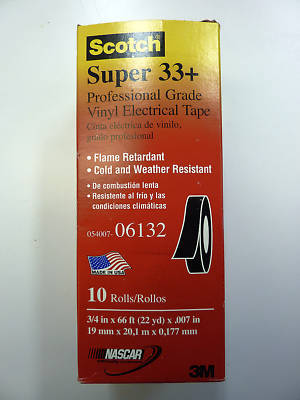 Elect. tape 3M super 33+ professional grade 10 rolls 