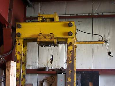 Enerpac 300 ton h-frame hydraulic press wheel press