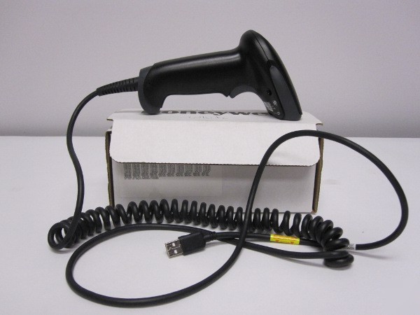 Honeywell 3800G14E barcode scanner with usb cable black