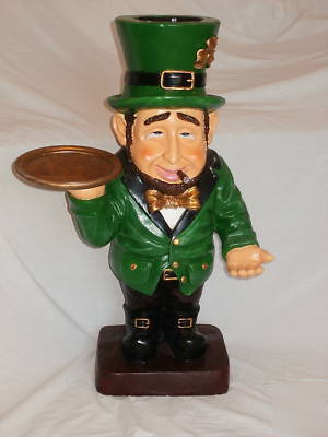 Old irish waiter with tray 72CM tall - ireland bar pub
