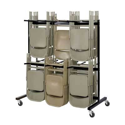 Safco 2-tier folding chair truck transport trolley