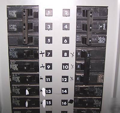 Siemens 225 amp main lug electrical panelboard cdp-7 