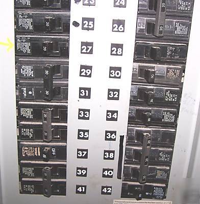 Siemens 225 amp main lug electrical panelboard cdp-7 