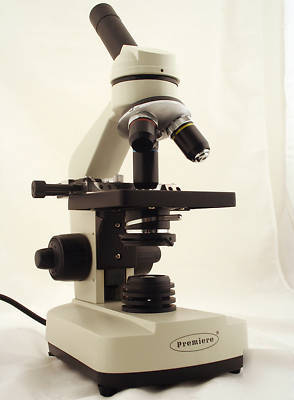 Student microscope, mechanical stage, spiral condenser 