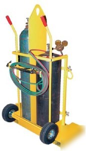 Welding cylinder torch cart contain transport torch