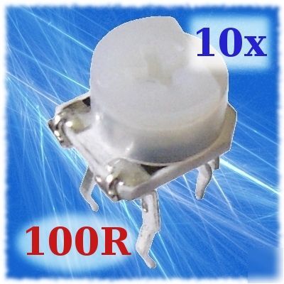 10X 100R cermet trimmer potentiometer 100 ohm #TP01