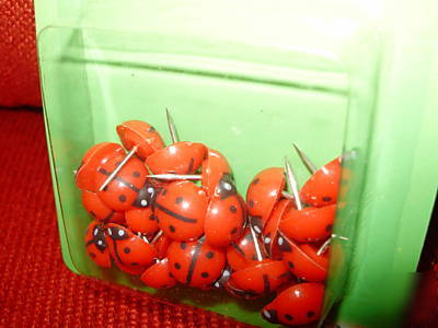 30 pack lady bug push pins ladybug tacks 30 pushpins