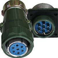 7 pin military connector circular weather sealed