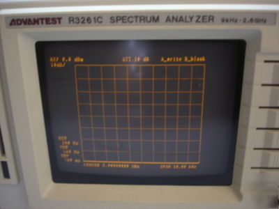 Advantest R3261C spectrum analyzer 9KHZ-2.6GHZ