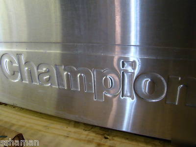 Champion ul-150 undercounter low-temp dishwasher machin