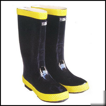 Fire fighter fire resistant rubber boots fighting gear
