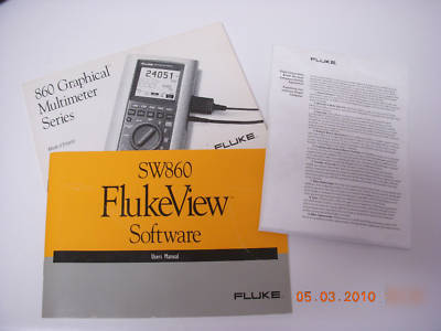 Fluke 867B graphical multimeter with cables & software