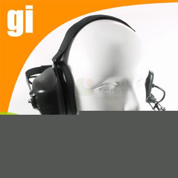 Heavy-duty noise-reduction headset for motorola 2-pin
