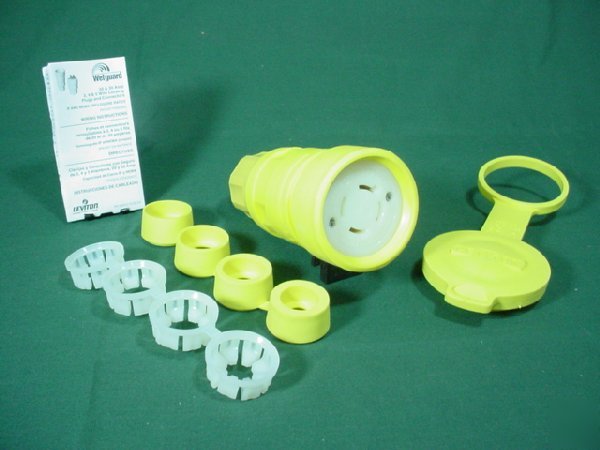 Leviton wetguard locking connector L17-30 30A 600V 3Ã¸