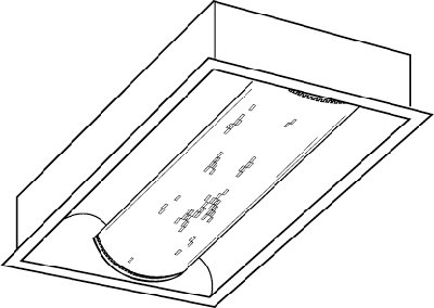 Lithonia avante 2'X2' fluorescent 2 lamps 40WATTS TT5 