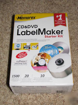 Memorex cd and dvd label maker kit includes software