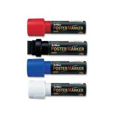 Shachihata inc poster MARKERS300MM chisel TIP4PKREDBLA