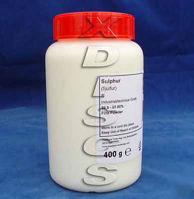 Sulphur fine powder (sulfur) 400G tub lab, garden)