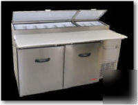 Tor-rey 2 door refrigerated pizza prep table