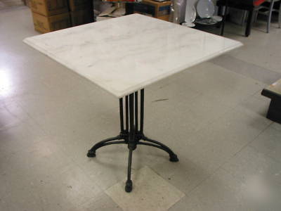 White marble table 36X36 indoor outdoor