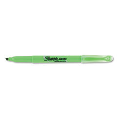 Pocket accent highlighter, fine point, fluorescent gree