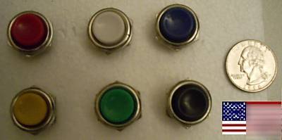 12X 6 colors push button nc normally closed *usa 12 pcs