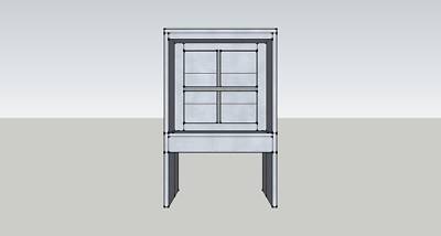 4FT bench spray paint booth