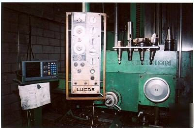 5â€ lucas 542B120 table type horizontal boring mill