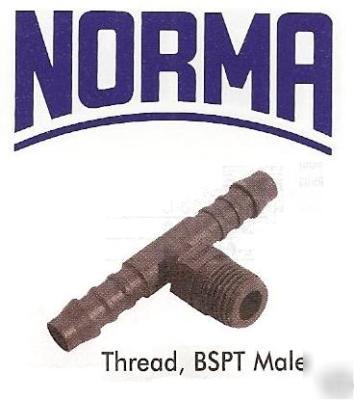 Air line hose tail tube tee connector 4MM X1/4BSPT