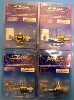 Altelicon lightning surge arrester, bi-di,tnc, lot of 4