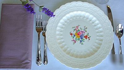 New sale lot of 40 banquet napkins dusty purple