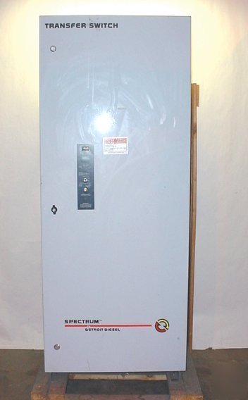 New spectrum detroit diesel 800 amp transfer switch