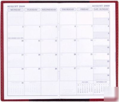 Quo vadis club 2010-11 academic monthly 3.38X5.88 teal