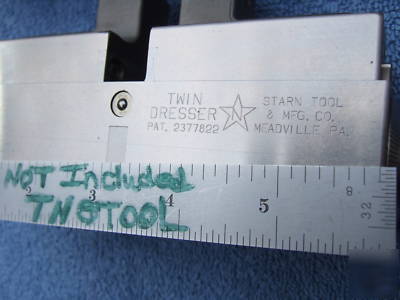 Wheel dresser starn twin-dresser usa made tools w/case 