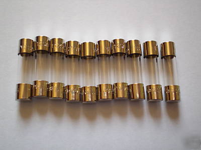 10 of 125MA quick blow glass fuse 20MM x 5MM 250V rohs