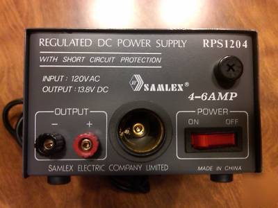 12 volt regulated dc power supply samlex RPS1204 