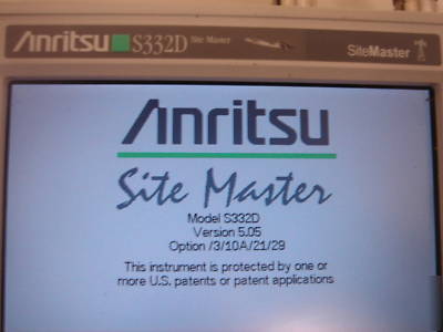 Anritsu S332D site maste cable and antenna analyzer