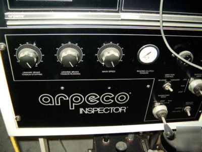 Arpeco inspector/rewinder arpeco - tracker slitter / 