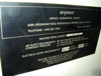 Arpeco inspector/rewinder arpeco - tracker slitter / 