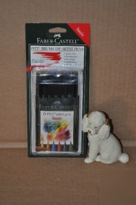 Faber-castell pitt brush tip artist pens basic colors