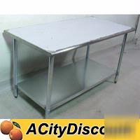 New restaurant kitchen utility work ss prep 60