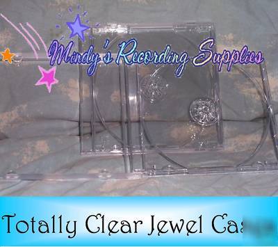 New standard cd jewel case with clear tray 9-pack 