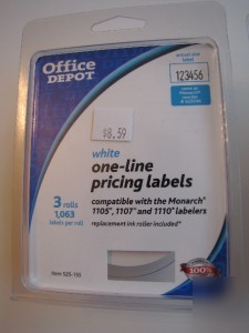 Pricing label monarch model 1105/1107/1110 +ink roller