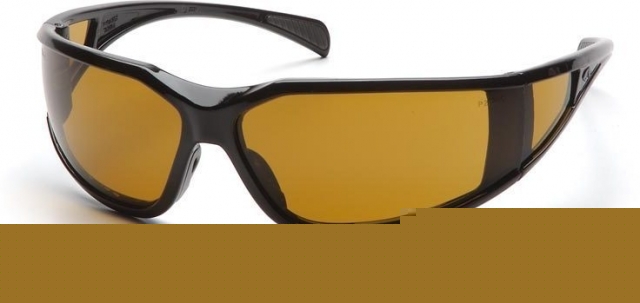 Pyramex exeter safety glasses - shooter's amber anti
